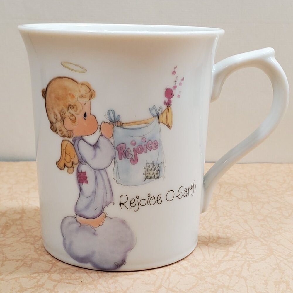 Precious Moments REJOICE Cup 3.5 inches tall x 3 wide Collectible Vintage 1984